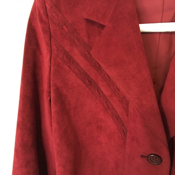 Vintage ULTRA SUEDE OLYMPIC FASHIONS Blazer Jacket - Picture 3 of 11